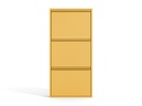 Metal Shoe Storage Cabinet 3 Flip Drawers