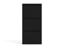 Metal Shoe Storage Cabinet 3 Flip Drawers